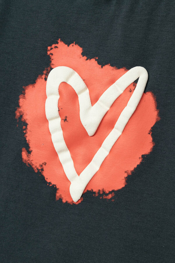 Name it Herz-T-Shirt f&uuml;r M&auml;dchen Blau