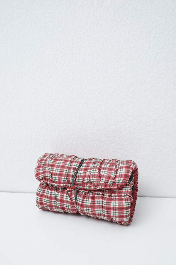 Women'secret Red quilted plaid jewellery box printed