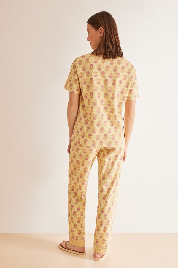 Womensecret Classic pink 100% cotton pyjamas  printed