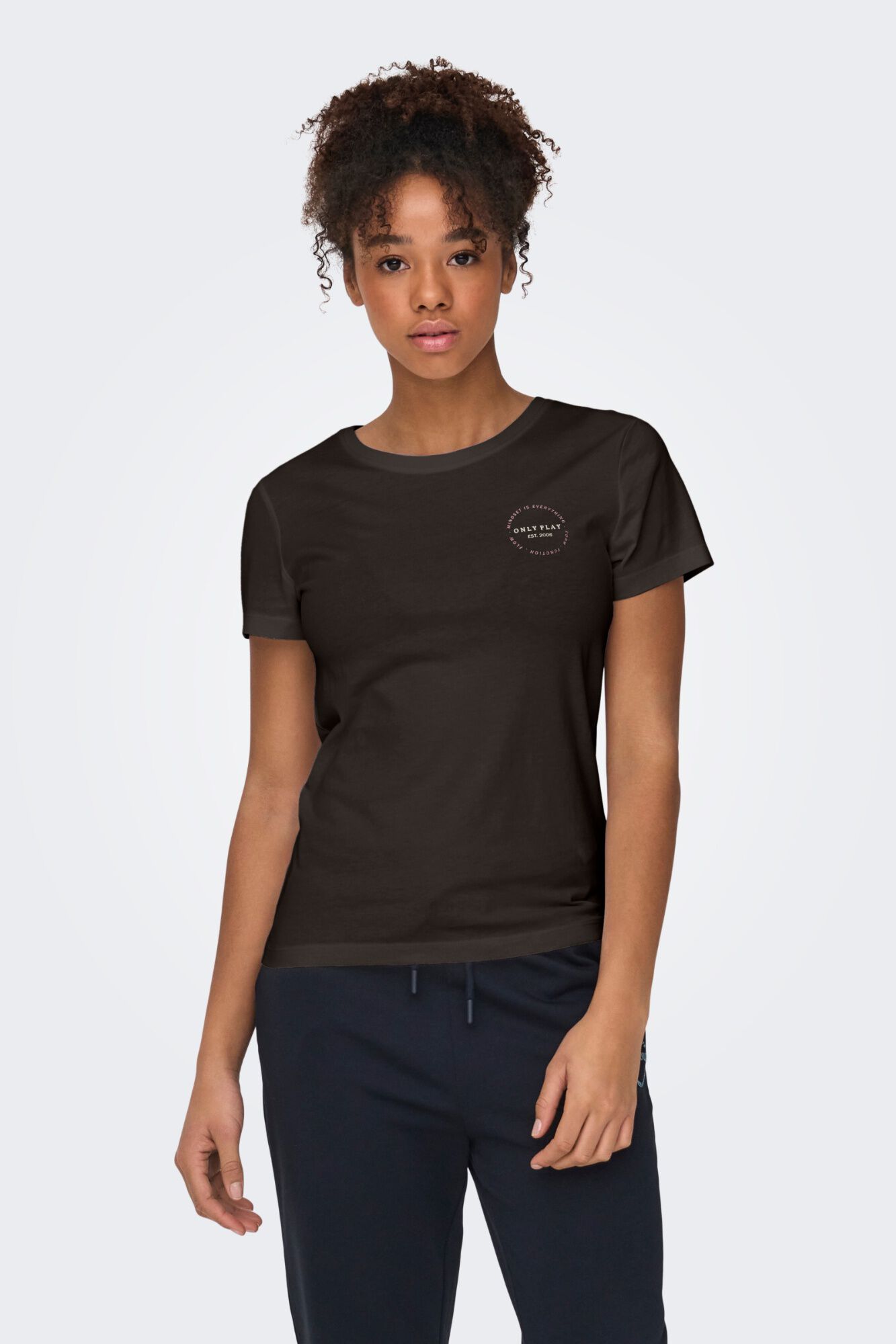 Only Play Basic-T-Shirt aus Baumwolle