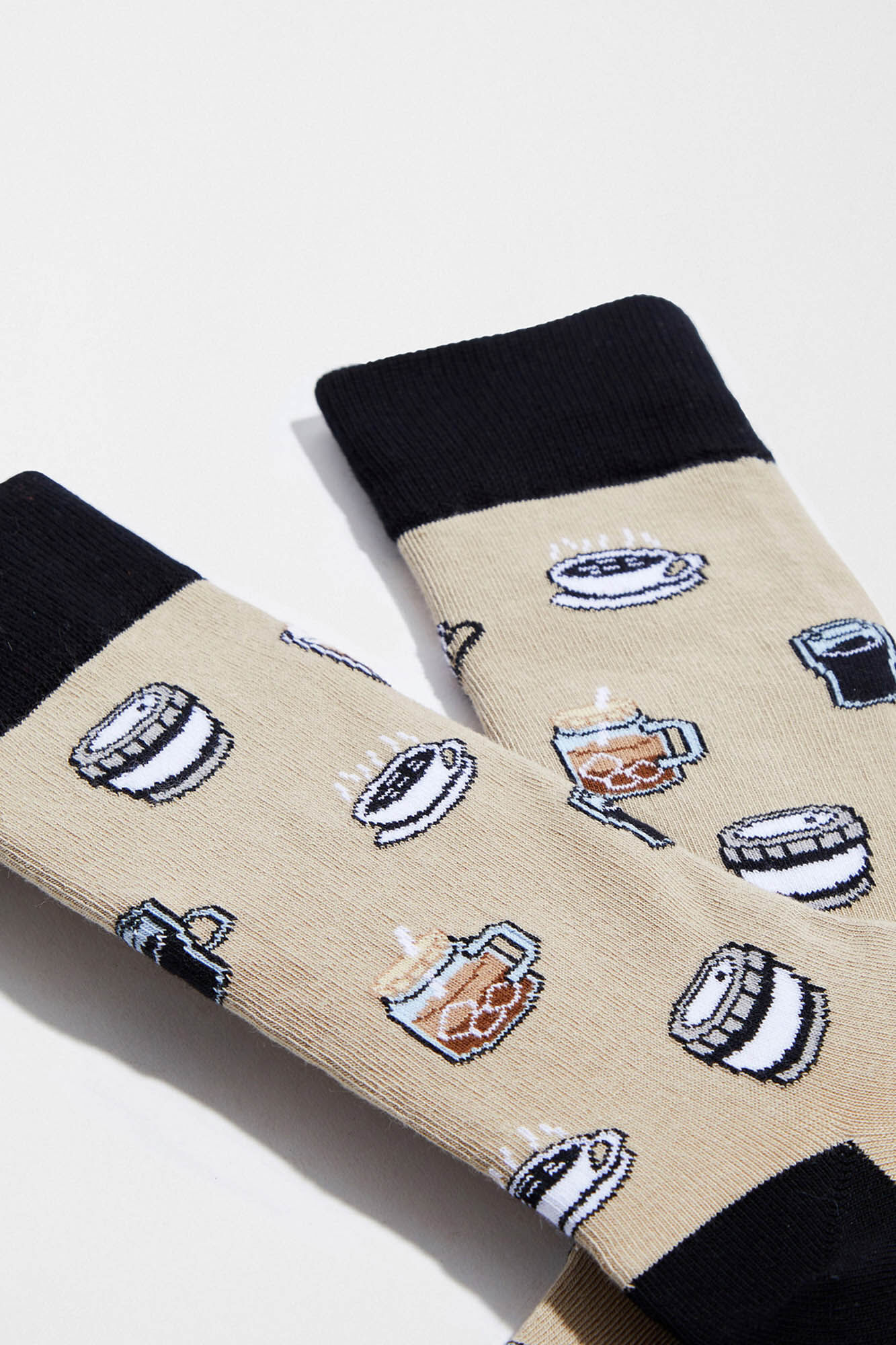 Besocks Calcetines altos caf&eacute; algod&oacute;n org&aacute;nico