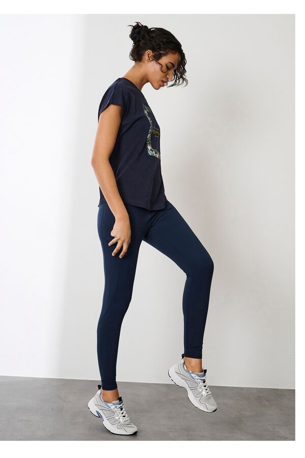 Only Play High-waisted and side pocket leggings blue