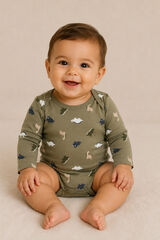 Name It Dinosaur bodysuit green
