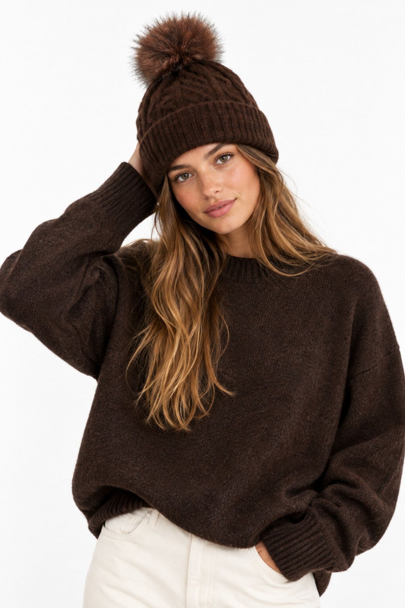 Pieces Gorro con pom-pom