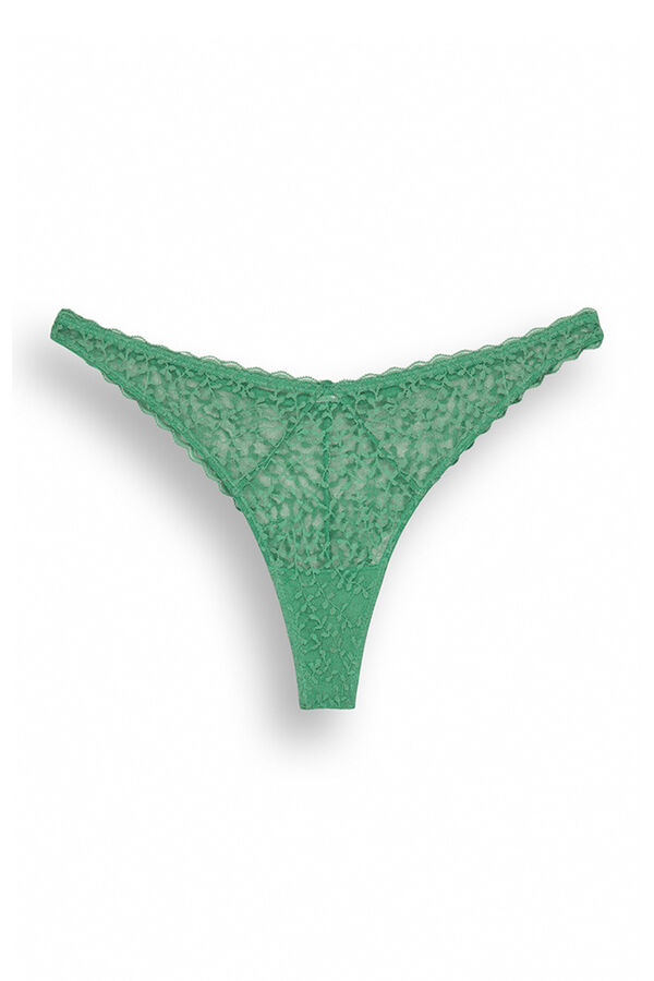 Womensecret Green lace tanga green
