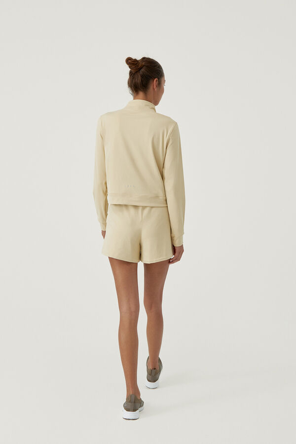 Born Living Yoga Naoko Oat Milk shorts barna