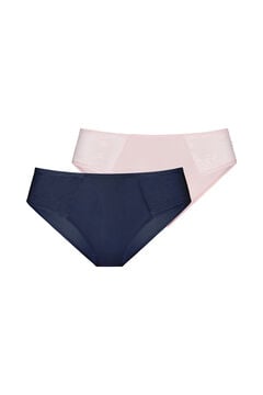 Womensecret Two-piece Talia cheeky hipsters pack blue