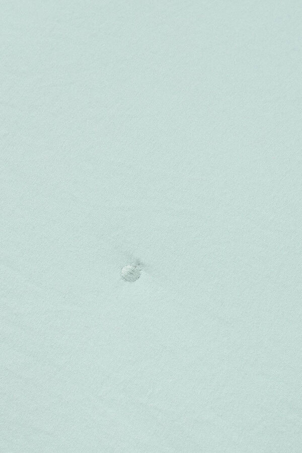 Textura Reversible plain cushion cover blue