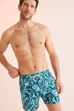 Womensecret Men's tropical print swim shorts printed