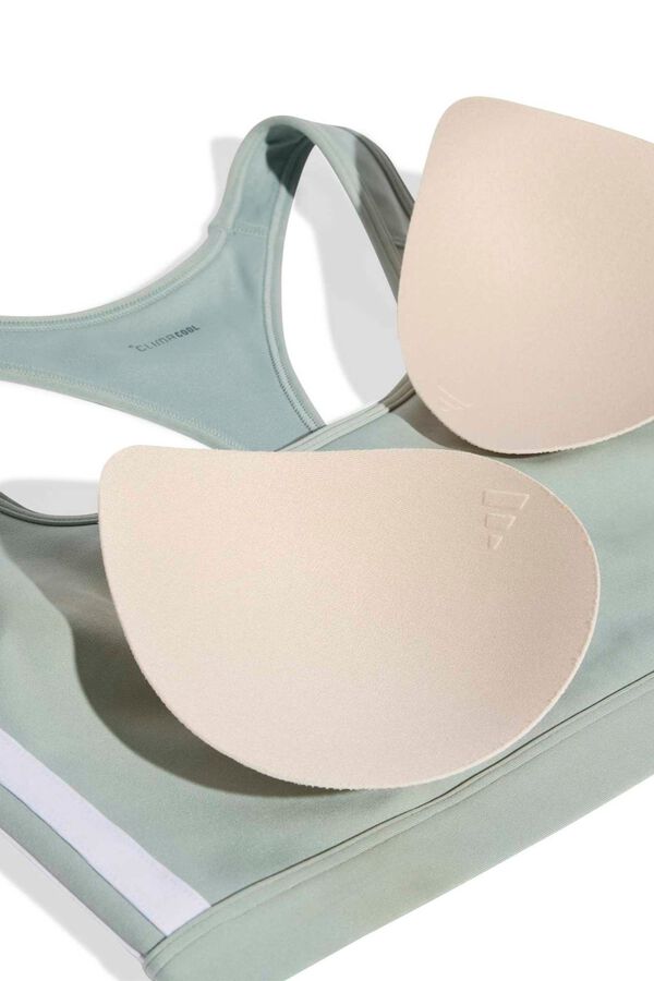 Adidas Sujetador deportivo 3 bandas verde