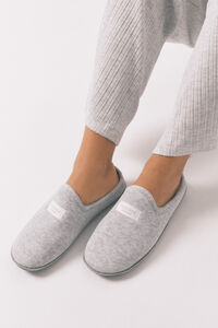 Women'secret Grey velour slippers