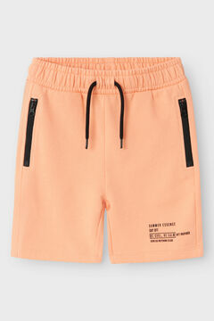 Womensecret Boys' Bermuda shorts with zips Rosa