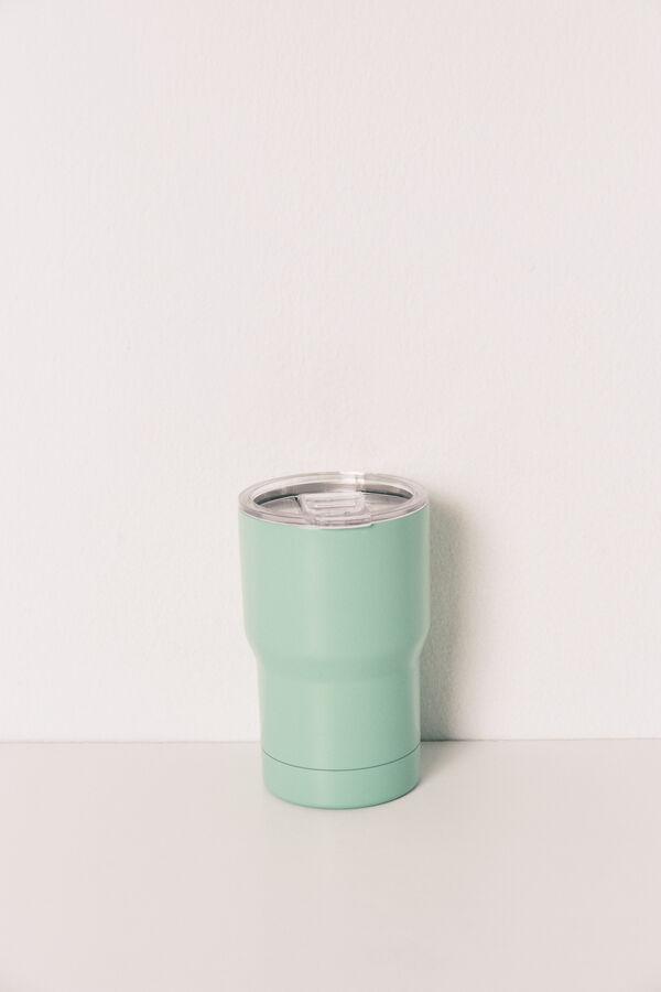HI&BYE Green logo thermo mug green