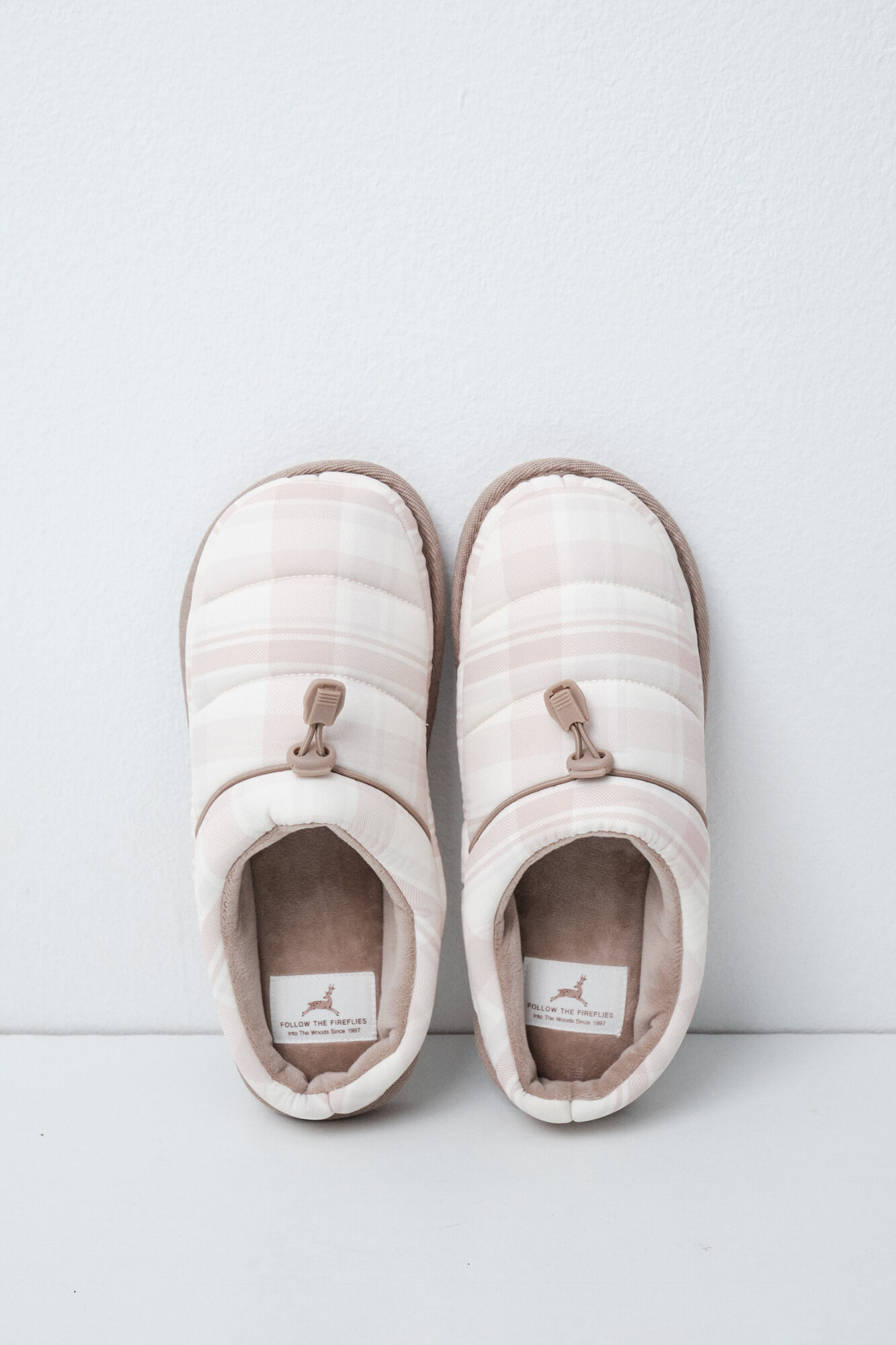 Women'secret Plaid puffer slippers