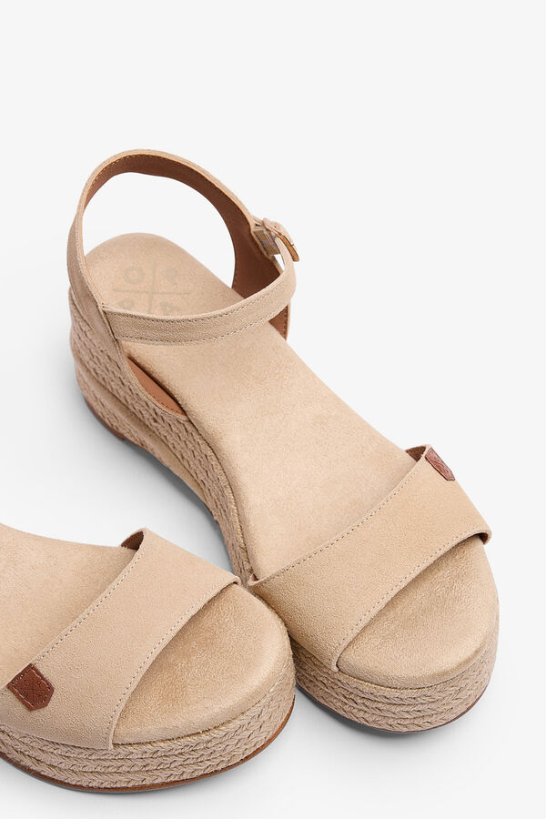 Popa Low wedge suede Meri brown
