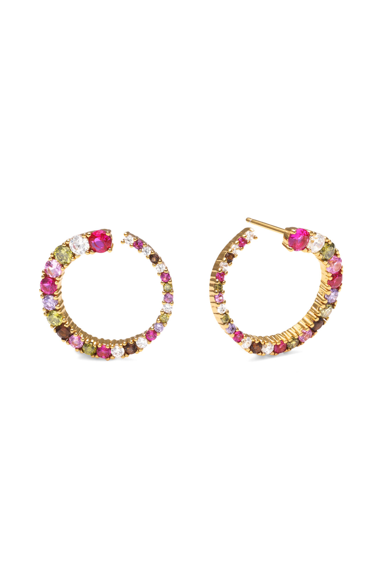 Singularu Ohrringe Circle Estellar vergoldet