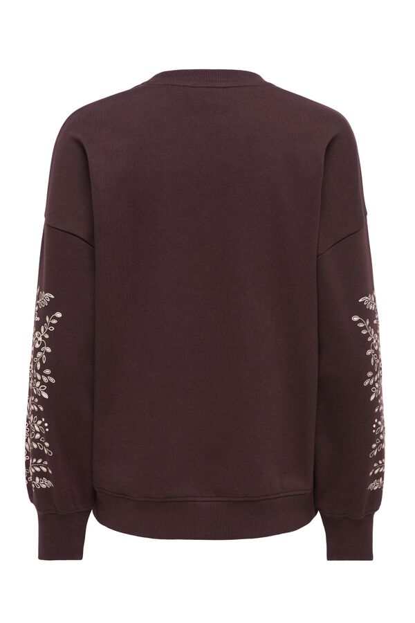 Only Maternity Sweat-shirt d&eacute;tail aux manches de grossesse nude