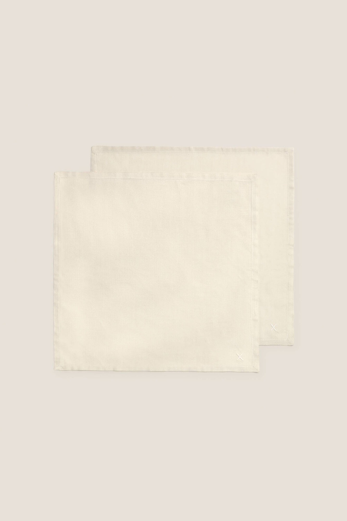 Textura Set 2 Baumwollservietten Bambus 