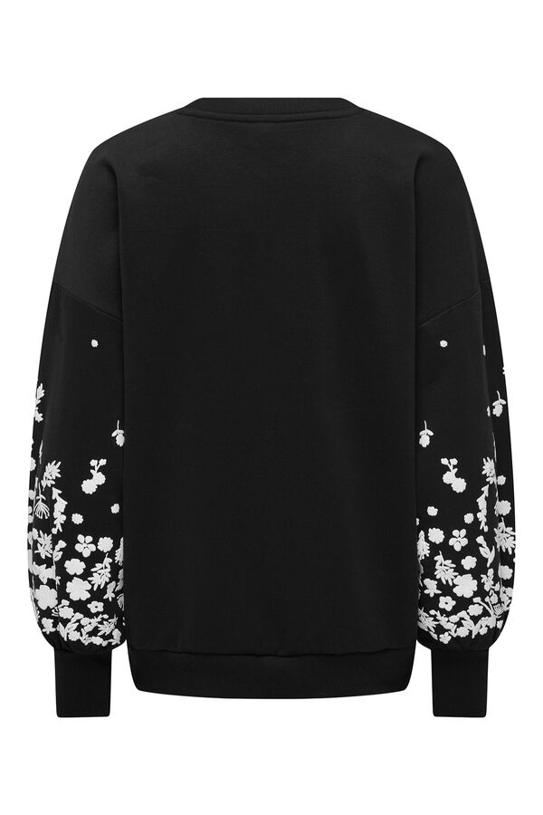 Only Maternity Sweatshirt com detalhe nas mangas maternity preto