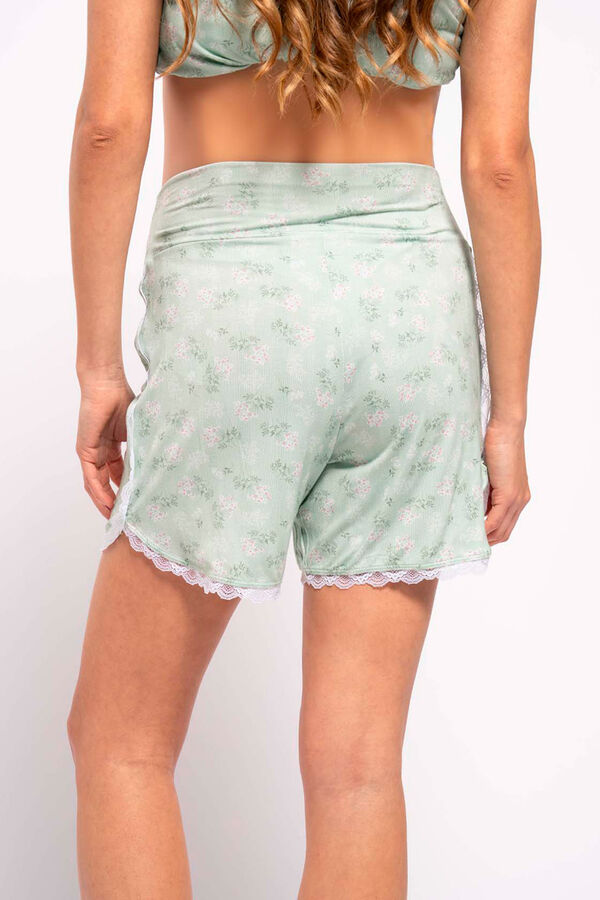 Womensecret Pyjama-Pack mit Trägertop und „Bouquet“-Print Grün