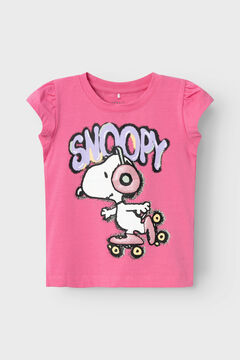 Womensecret Camiseta sin manga de Snoopy rosa