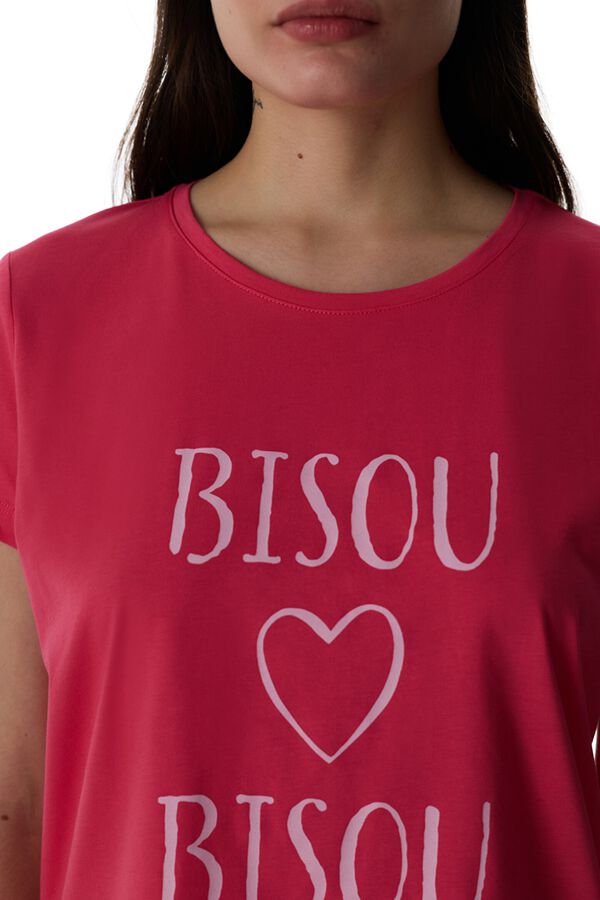 Penti Conjunto pijama largo corazones cuadros fucsia