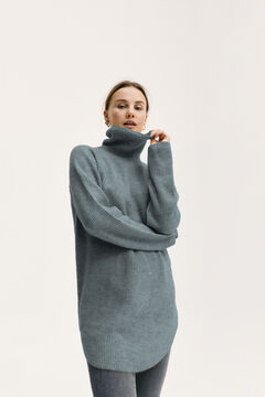 Womensecret Long knit jumper  Grau