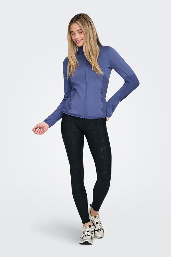 Only Play High-waisted and side pocket leggings black