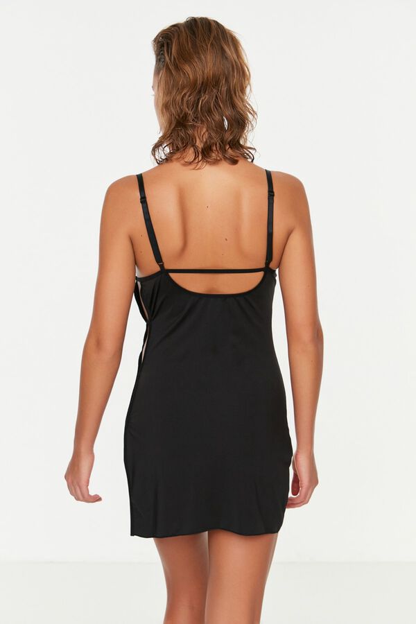 Trendyol Camis&oacute;n picard&iacute;as lencero aberturas negro