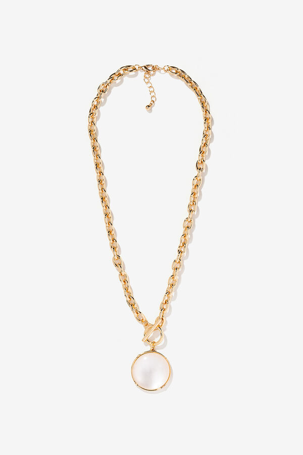 Vilanova Colar de corrente com pendente branco