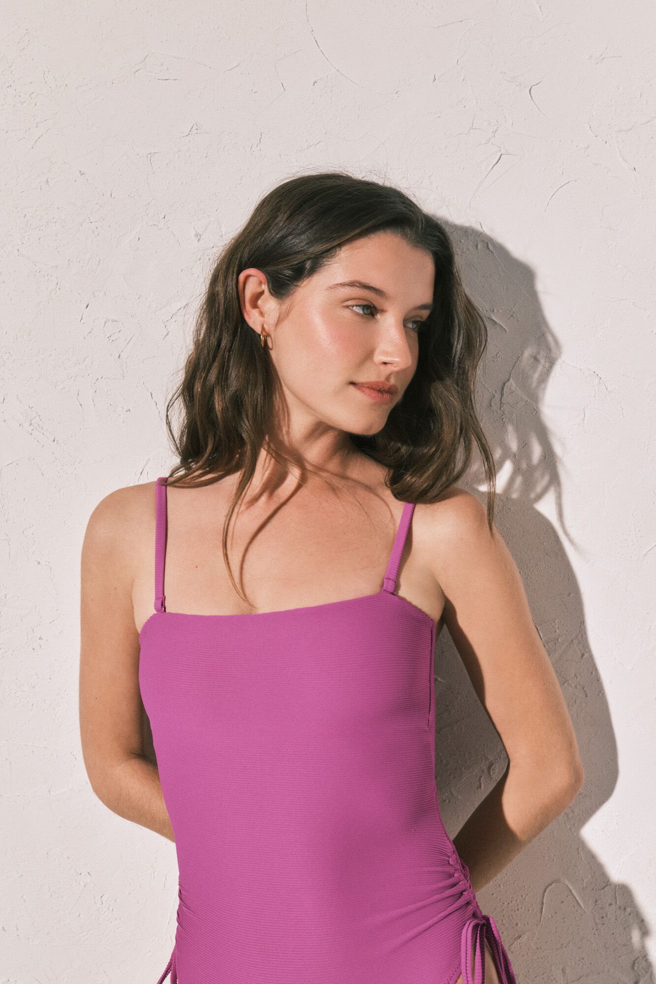 Women'secret Maillot de bain bandeau c&ocirc;tel&eacute; bordeaux