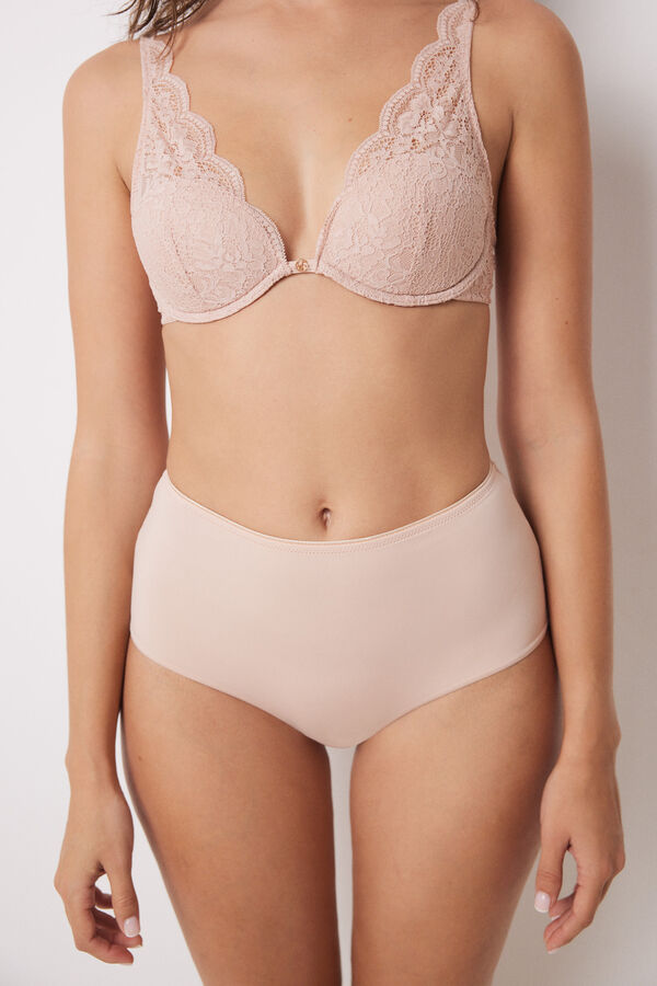 Womensecret Culotte réductrice haute rose rose