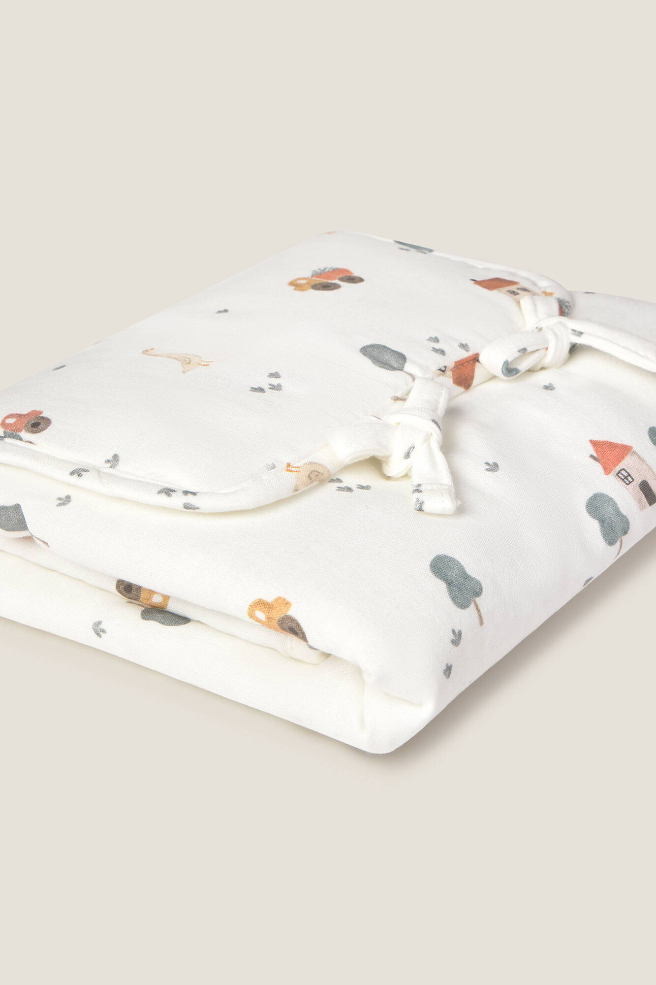 Textura Cambiador de algod&oacute;n casitas