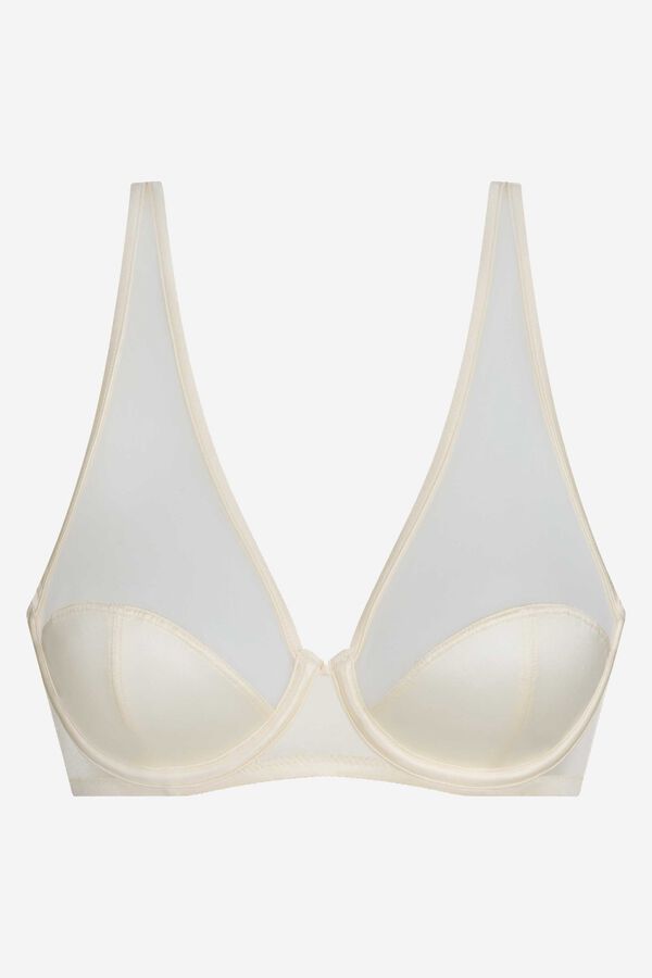 DIM Underwired full cup bra DIM x In&egrave;s de La Fressange beige