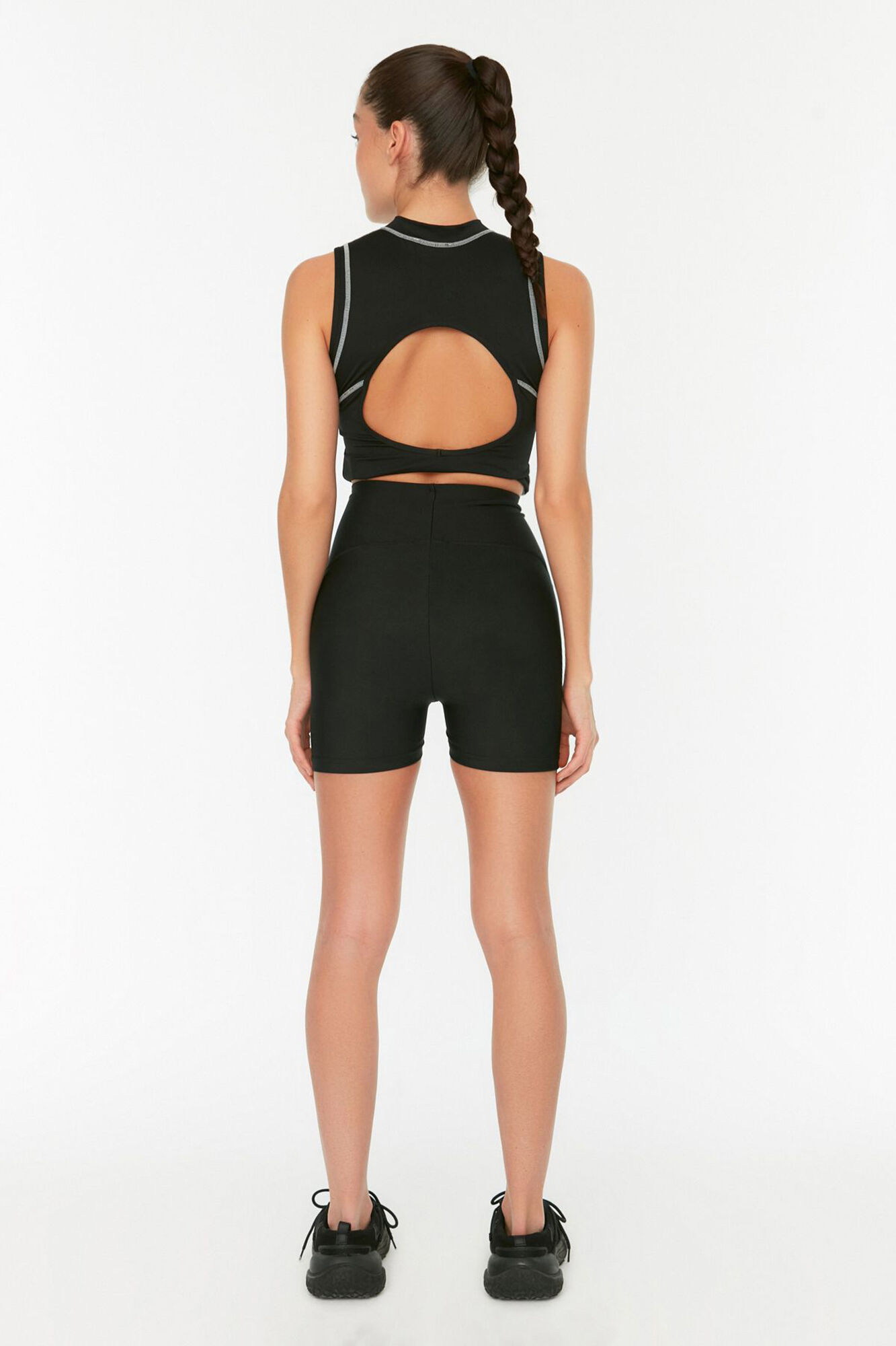 Trendyol Leggings cortos deportivos negros