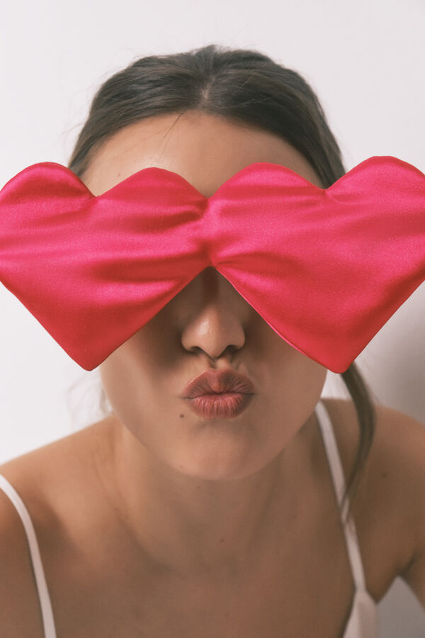 Women'secret Red heart print sleep mask red