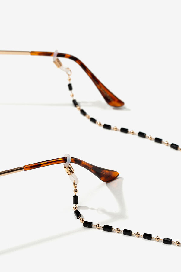 Womensecret Cadena para gafas con detalles de colores black