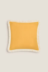 Womensecret Cotton cushion cover with fringing rávasalt mintás