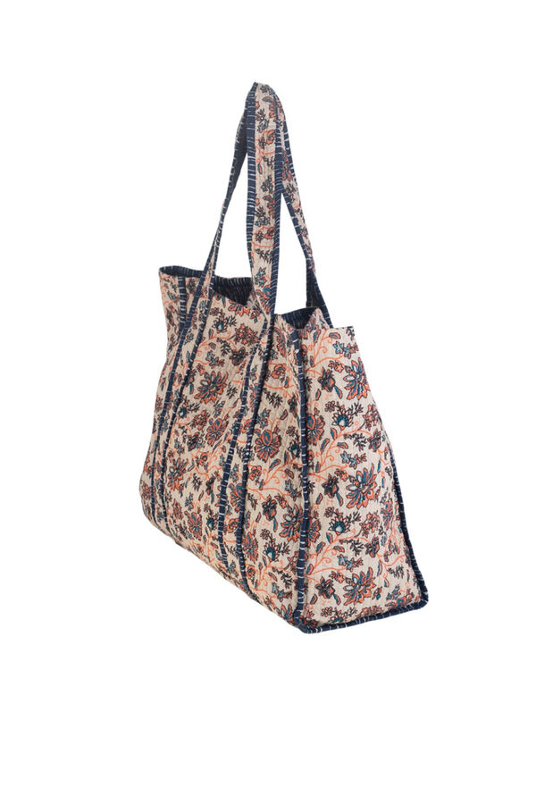 Kbas Saco de algod&atilde;o castanho