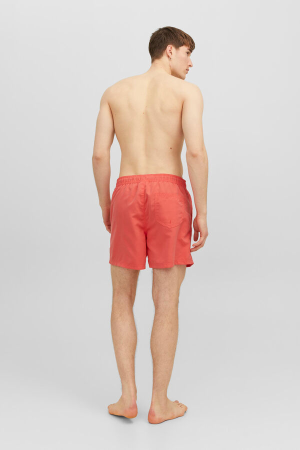 Jack & Jones Ba&ntilde;ador liso rojo