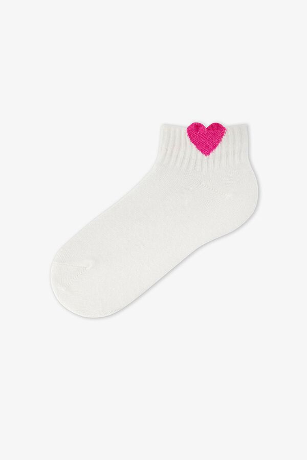Penti Pack of 4 heart ankle socks pink