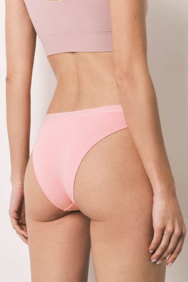 Women'secret Pack 7 bragas brasile&ntilde;as algod&oacute;n lisas neutras blanco