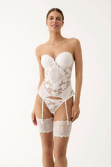 Promise Bustier relleno encaje blanco marfil