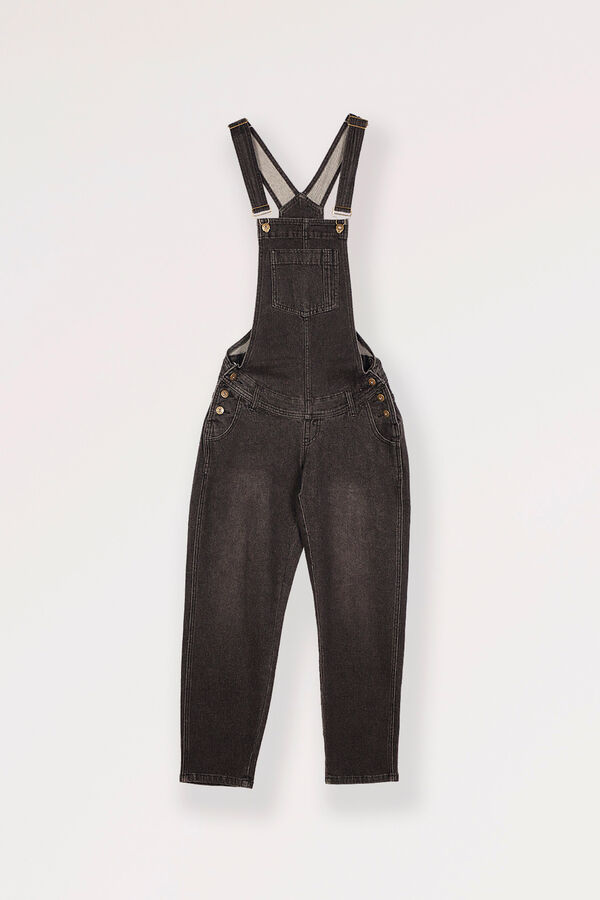 Womensecret Mom-fit maternity dungarees Crna