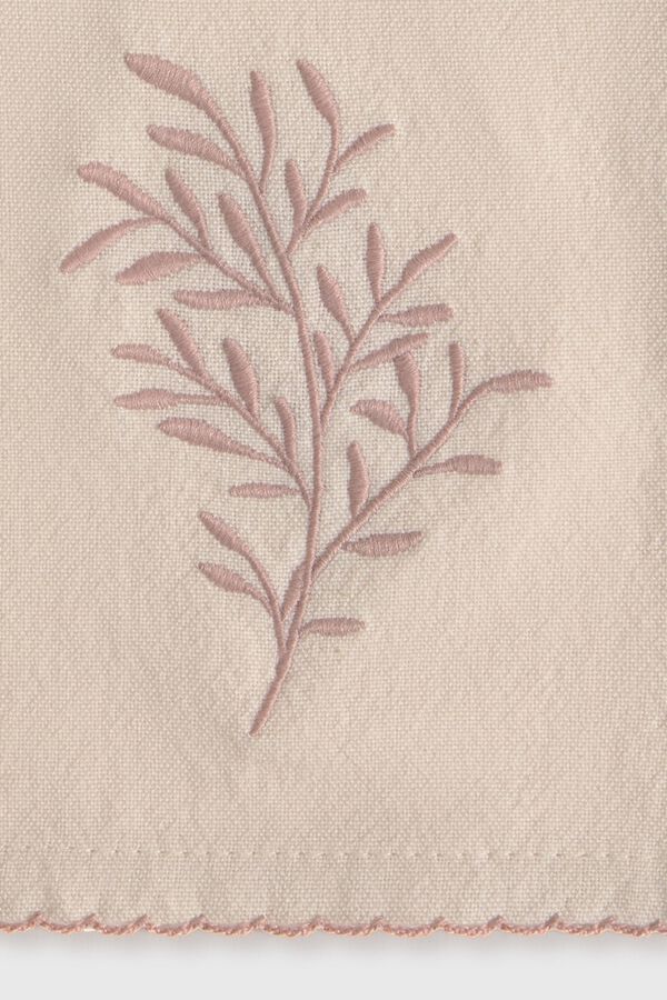 Textura Set of two cotton napkins nude