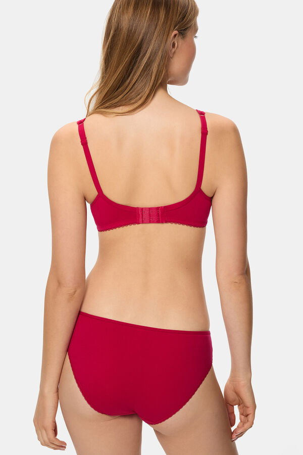 DIM Generous Organic Cotton Briefs  red