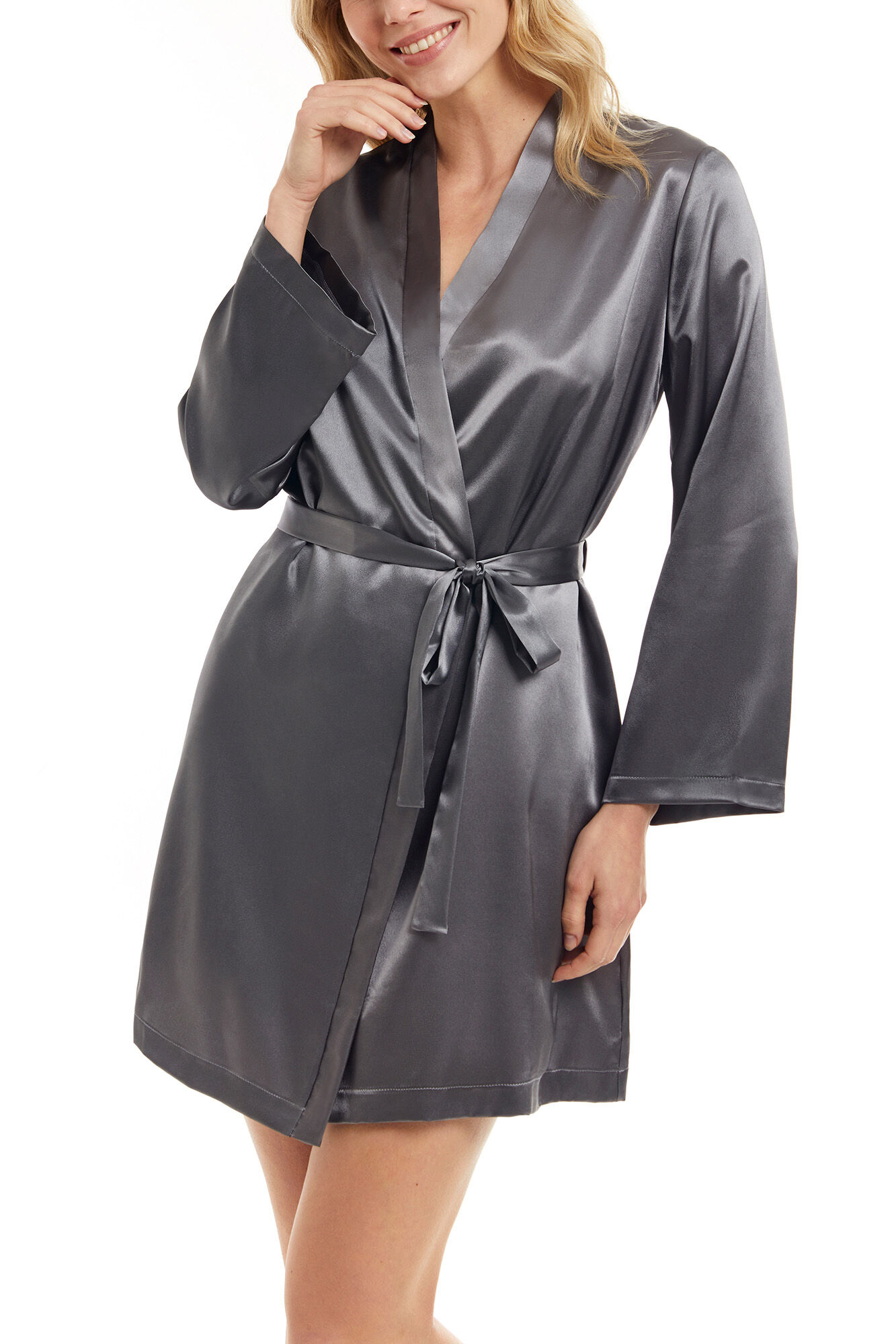 Ivette Bridal Kurzer Partymantel aus Satin