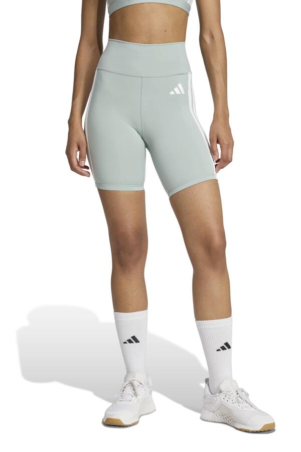 Adidas Mallas cortas Optime 3 bandas verde