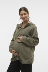Womensecret Fleece-lined maternity/nursing sweatshirt zöld
