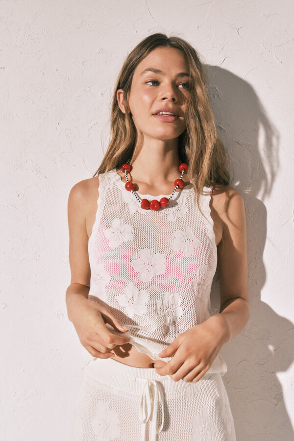 Women'secret Collier cerises rouge